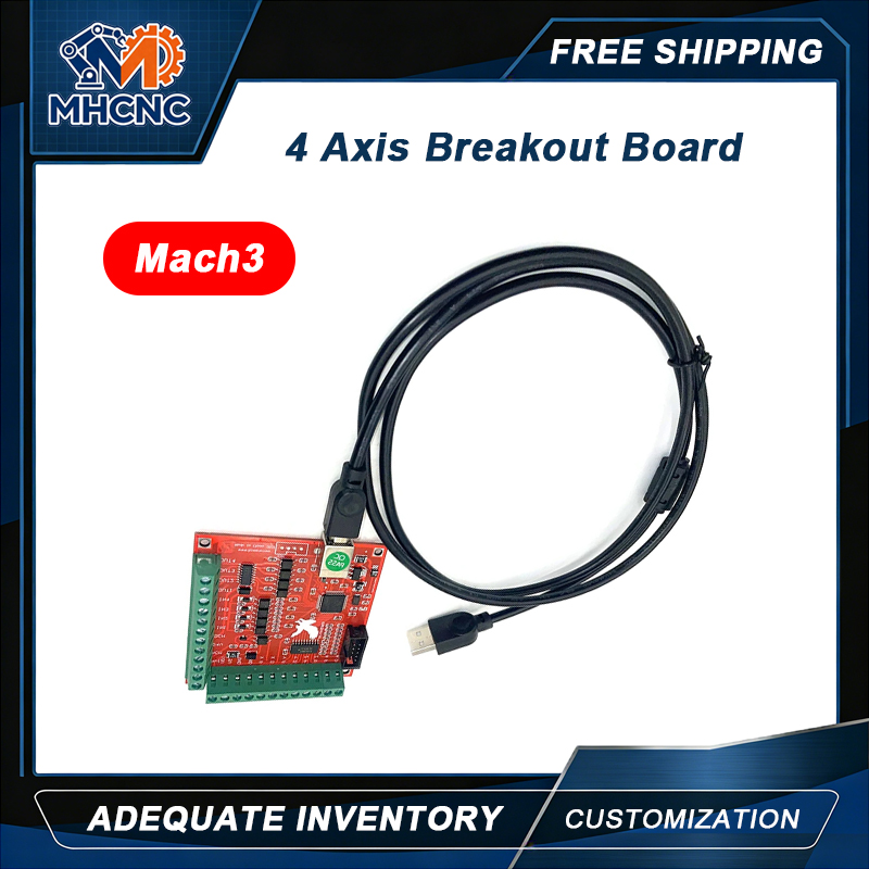 Breakout Board Mach3 - Плата управления MHCNC USB Mach3 4-осевая,