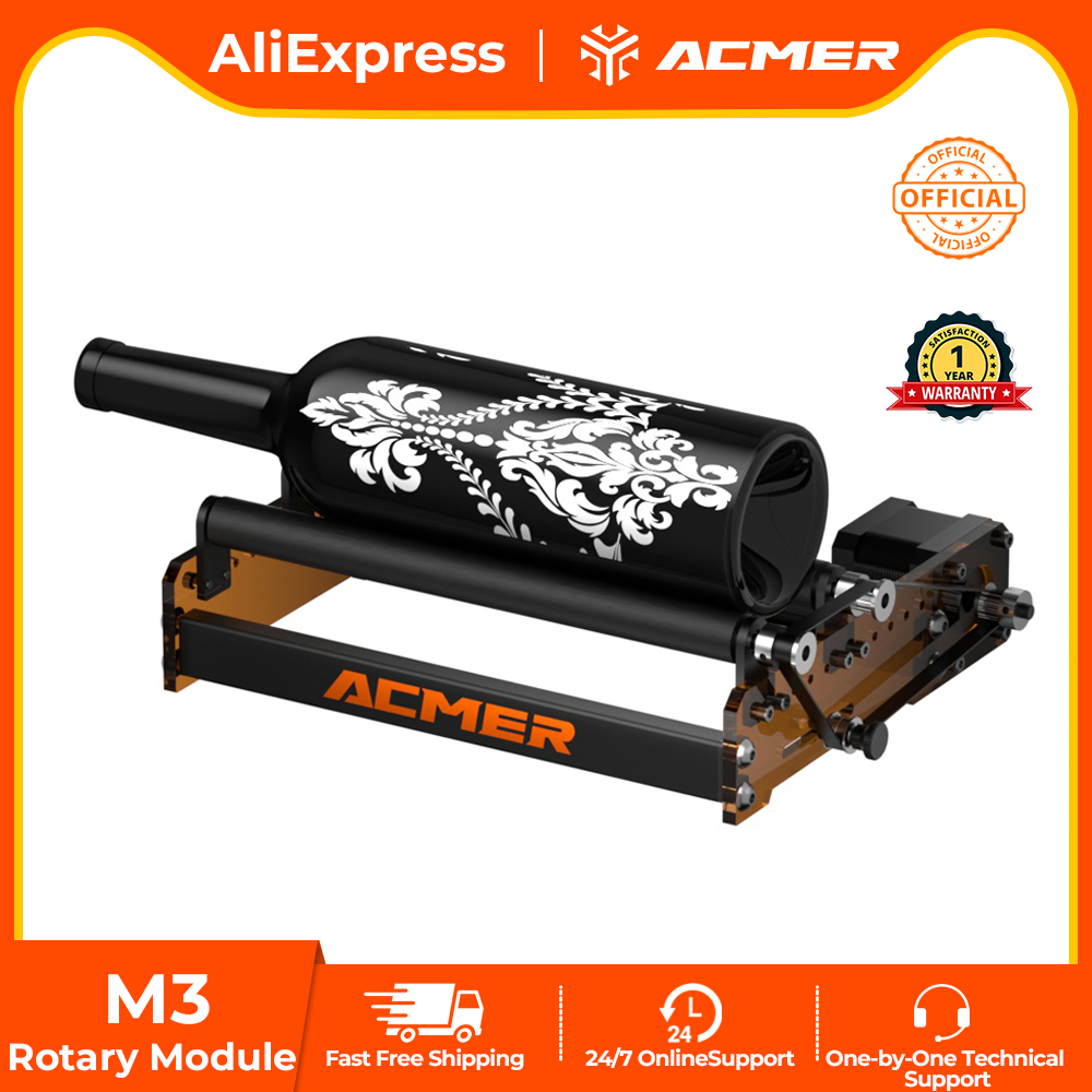 Rotary Axis Laser Engraver - Лазерный ролик ACMER M3 на 360°
