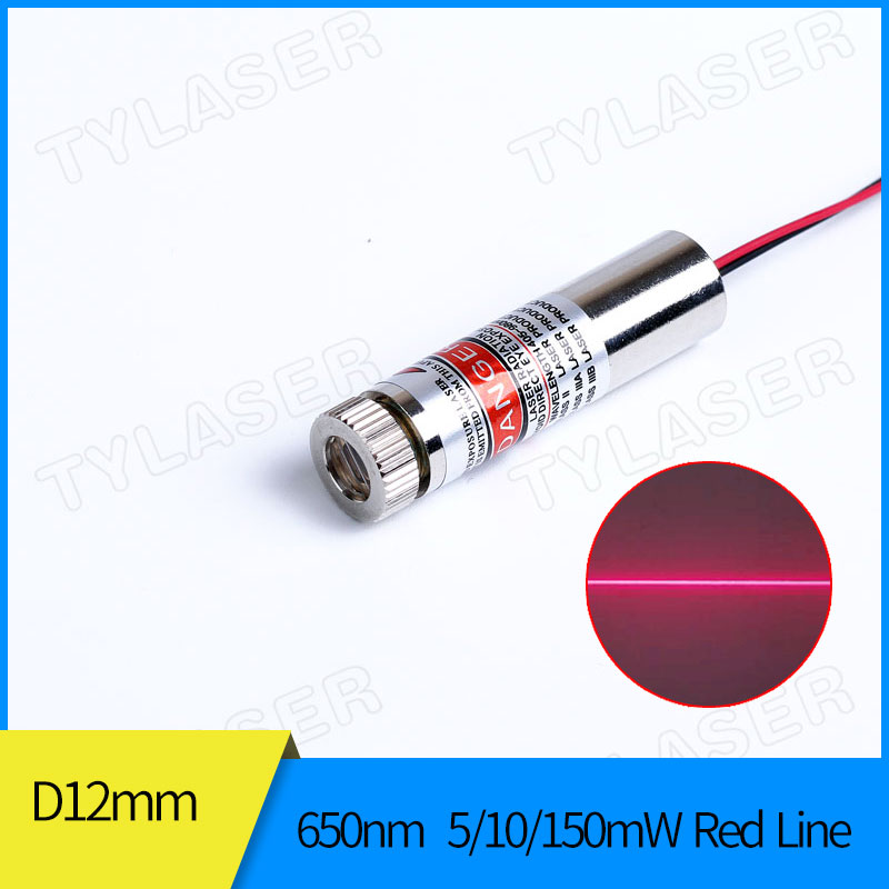 Industrial Laser Line - Фокусируемый красный лазерный локатор 12 мм
