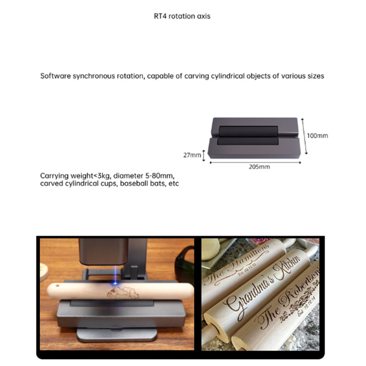 Поворотный механизм R4 для лаз – обзор и цена Rotary Axis Laser Engraver