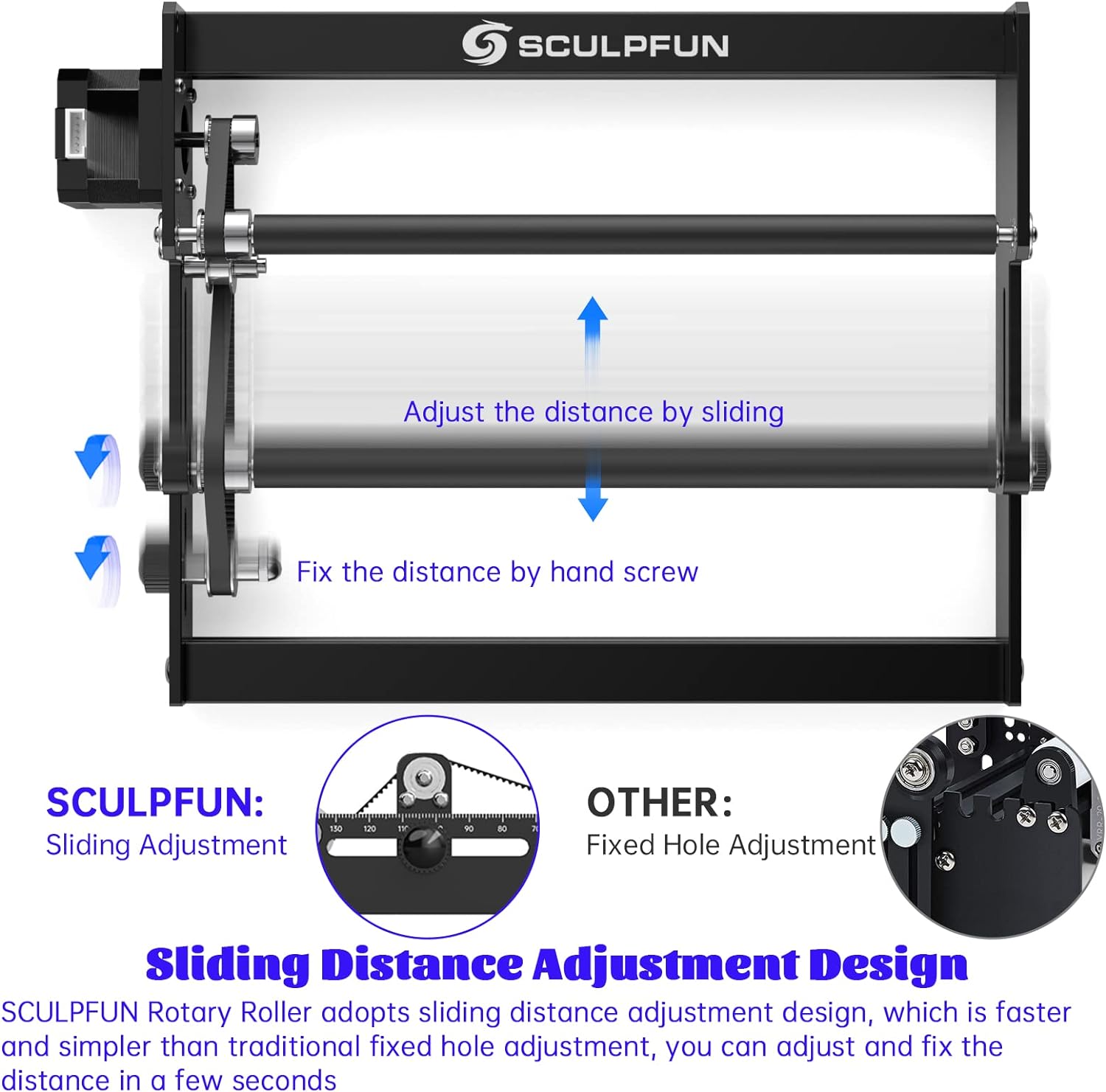 Лазерный роторный ролик SCULPF – обзор и цена Rotary Axis Laser Engraver