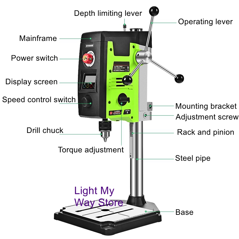 Мини-сильная настольная дрель  – обзор и цена Industrial Laser Drill