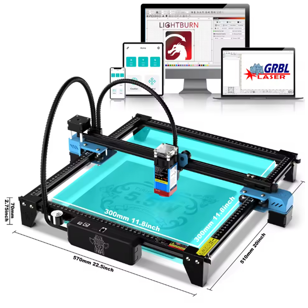 TwoTrees TTS-55 Pro/TTS-10 Pro – обзор и цена Rotary Axis Laser Engraver