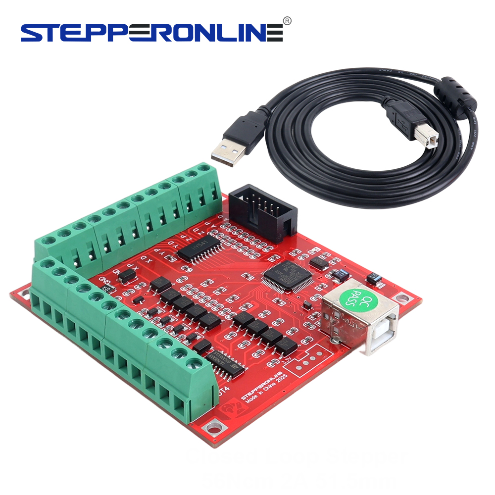 4-осевой USB-контроллер коммут – обзор и цена Breakout Board Mach3