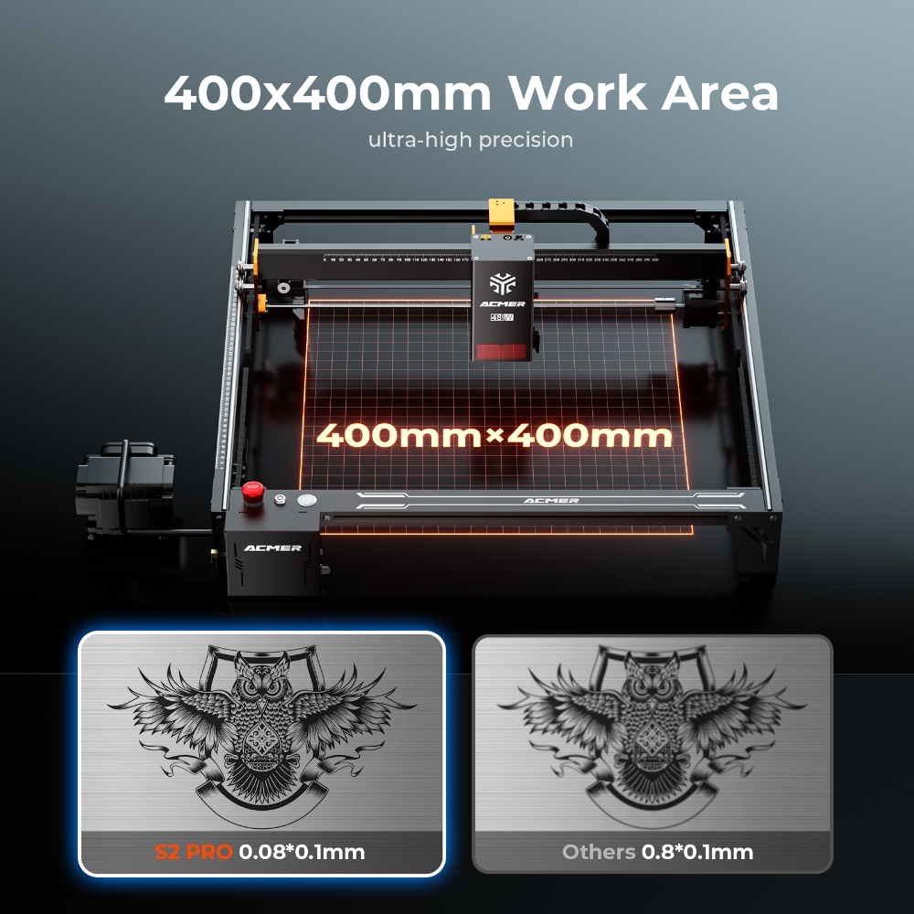 Лазерный гравер ACMER S2 PRO 3 – обзор и цена Laser Engraving Software