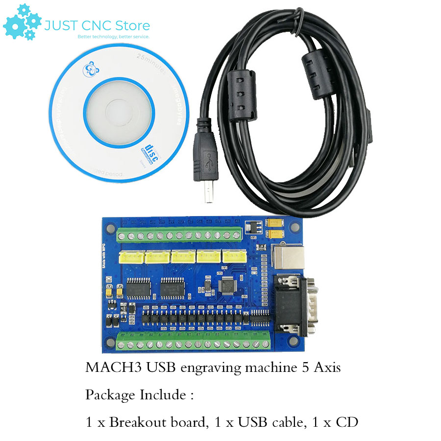 MACH3 USB драйвер с ЧПУ, грави – обзор и цена Breakout Board Mach3