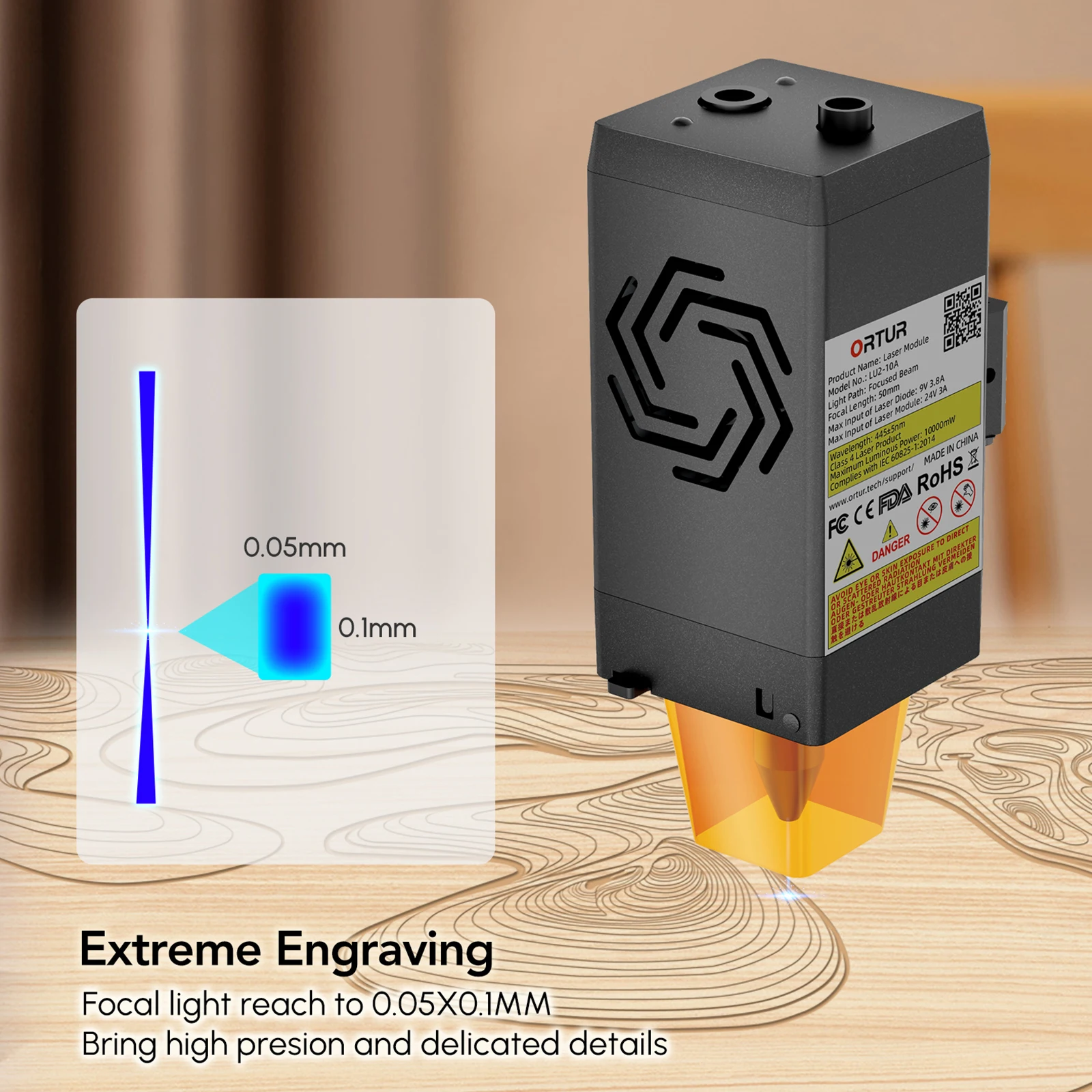 ORTUR LU2-10A 10 Вт высокоточн – обзор и цена Laser Engraving Software